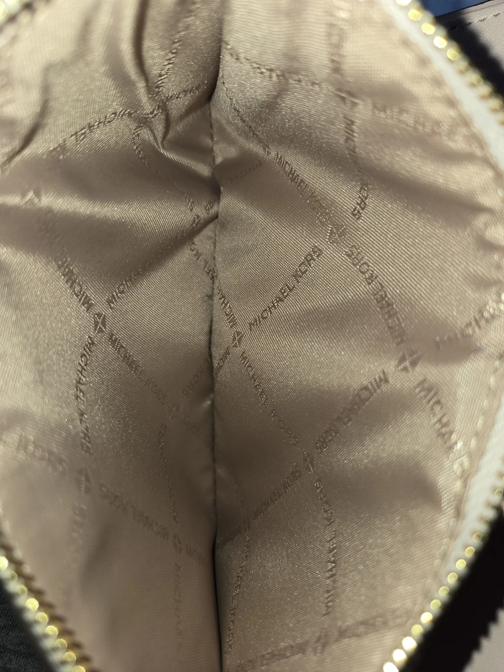 Michael Kors Double Zipper Wristlet Clutch Light Pink Strap